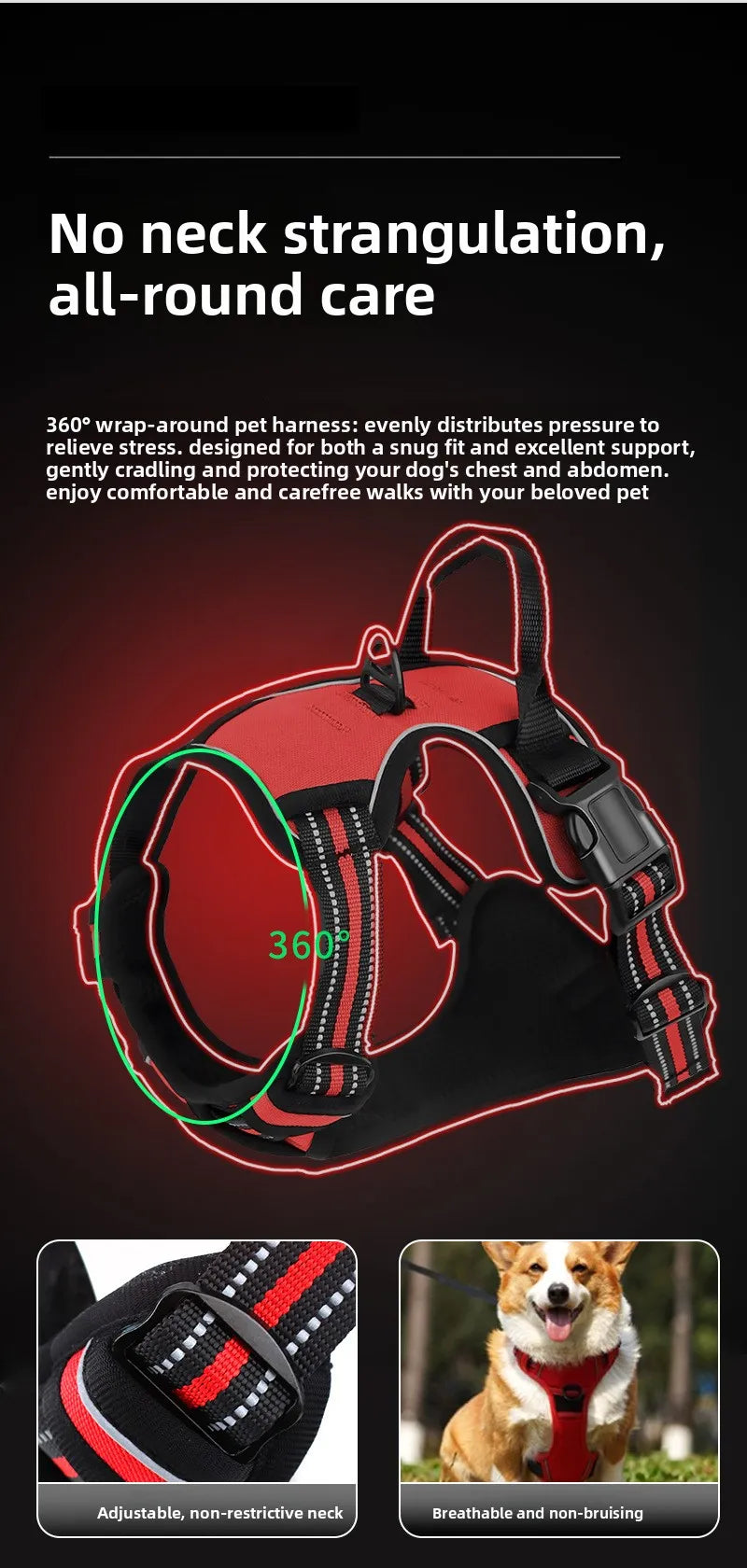 The Zoomies SafeWalk Harness & Lead Set